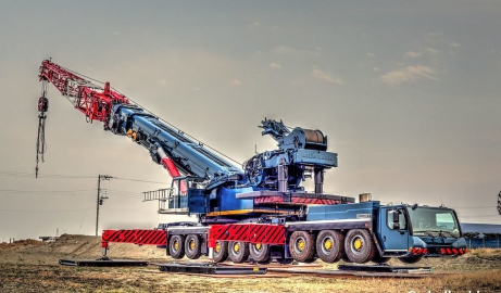 Красивая фотография мобильного крана Liebherr LTM 1500-8.1
