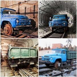 Настоящая легенда – локомобиль ЗИЛ на метрополитене Киева.