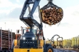 Volvo погрузчик с челюстным захватом