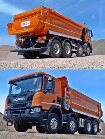 Купить четырехосный самосвал Scania P410