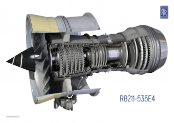 RR RB211 турбовентиляторный авиадвигатель