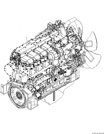 Дизель Komatsu SAA6D170E