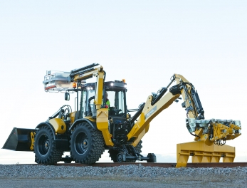 Huddig 1260 двухпутевой экскаватор-погрузчик