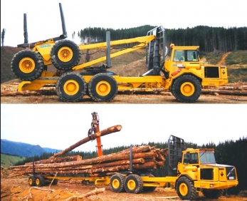 Лесовоз-хлыстовоз шарнирный VOLVO 6x6