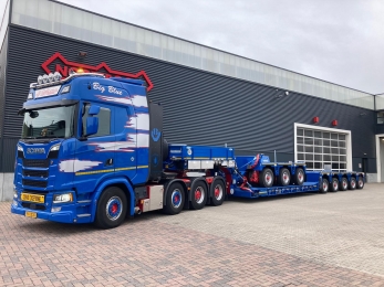 NOOTEBOOM Euro автопоезд тяжеловоз тягач Scania