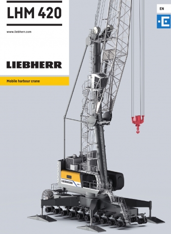 Liebherr LHM420 мобильный портовый кран