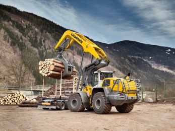 LIEBHERR L580 LogHandler лесопогрузчик