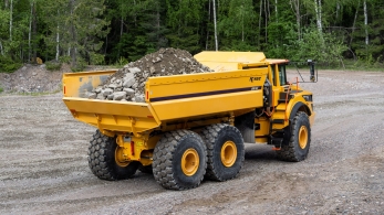 Volvo A45 землевоз самосвал с выталкивателем