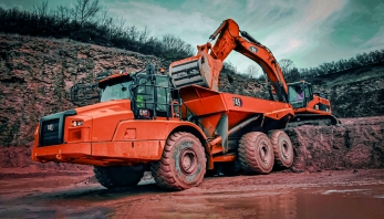 Caterpillar 745C внедорожный думпер-землевоз