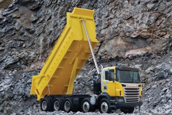 Scania самосвал скальник