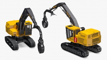 Tigercat S855E Shovel Logger погрузчик хлыстов