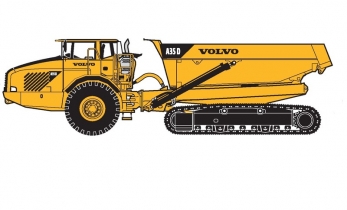 Volvo A30 колесно-гусеничный самосвал