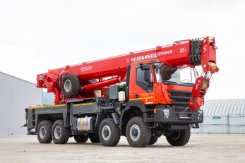 Автокран Челябинец на шасси АМТ 8x8
