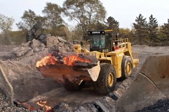 CAT 980 Loader Slag Handling шлакопогрузчик