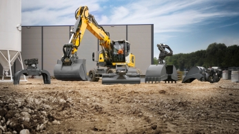 Liebherr A924 экскаватор железнодорожный