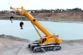 Liebherr LTR-1150 гусеничный грузоподъемный кран