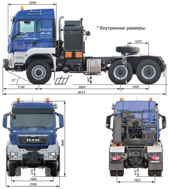 Продажа импорт таможня тягач тяжеловоз MAN TGS 40.540 6x6