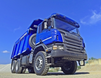 Scania P440 6x6 полноприводный самосвал