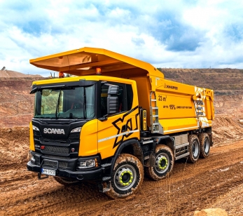 Scania самосвал 40 тонн кузов скальник KH-Kipper